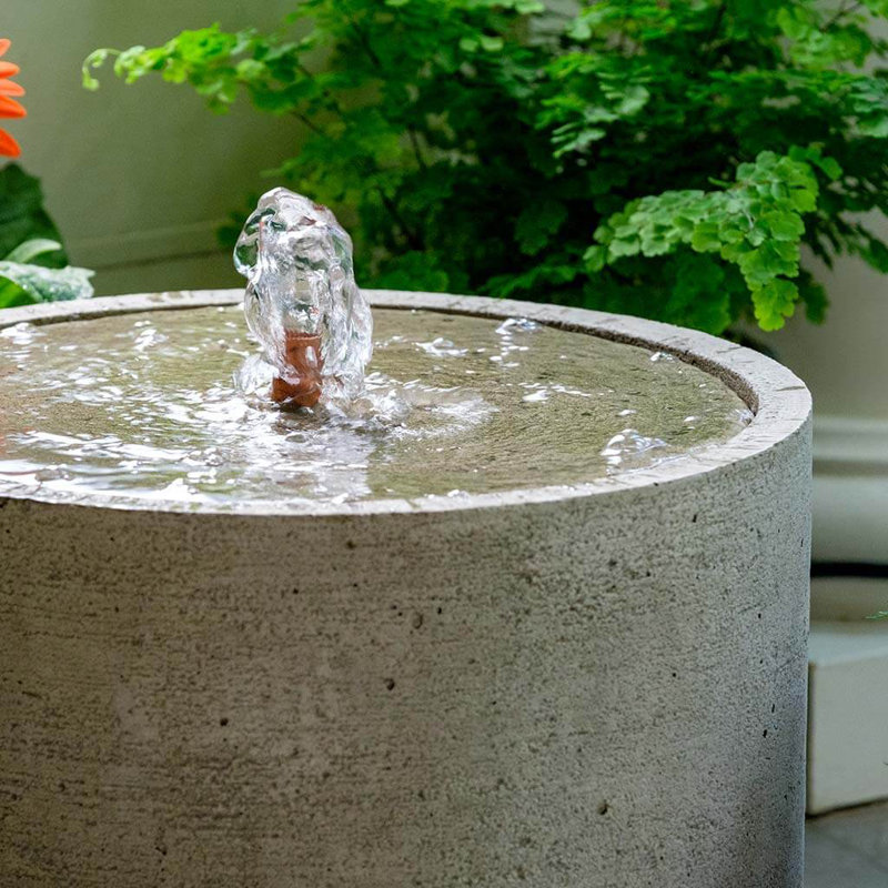 August Grove® Evita Concrete Fountain & Reviews Wayfair
